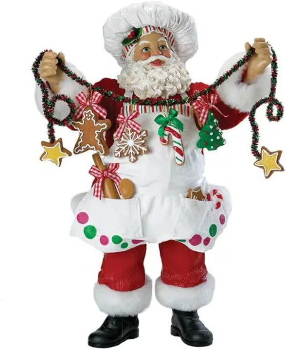 Kurt Adler Fabriche Christmas Chef Santa Figurine, 12-Inch | Amazon (US)