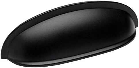 10 Pack - Cosmas 7712FB Flat Black Cabinet Hardware Bin Cup Drawer Handle Pull - 3" Inch (76mm) H... | Amazon (US)