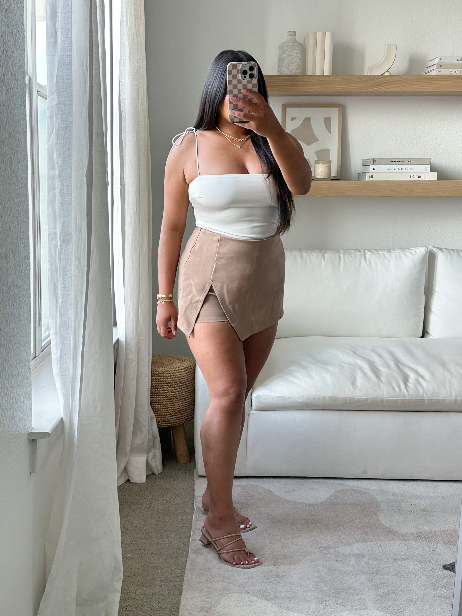 Top is abercrombie, wasn’t online anymore though😢 linked this cutie little skort! Trying to branch out and not just wear jeans

#LTKSeasonal #LTKstyletip #LTKcurves