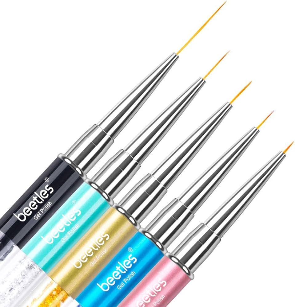Beetles Gel Polish Nail Art Liner Brushes 5Pcs Painting Art Design Pen Set Diamond Application Rh... | Amazon (US)
