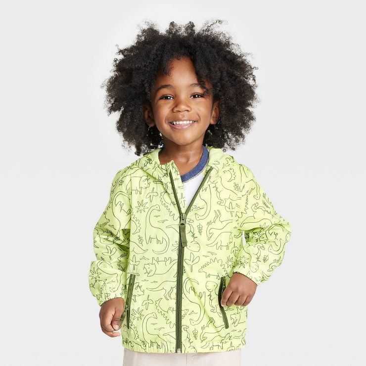 Toddler Dinosaur Windbreaker Jacket - Cat & Jack™ Yellow | Target