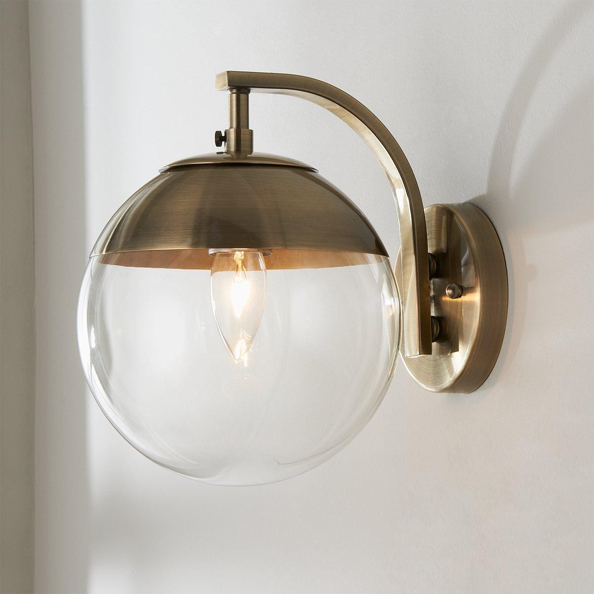 Mid-Century Clear Globe Sconce | Shades of Light