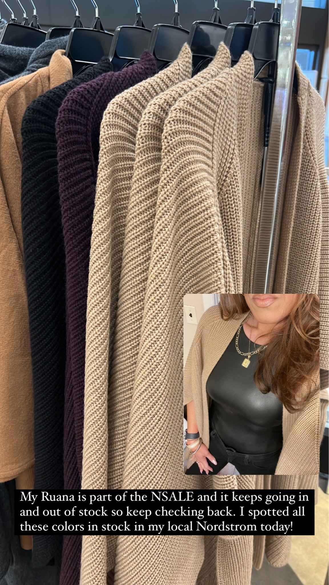 My Ruana is part of the NSALE and keeps going in and out our stock so keep checking back. Favorite my Ruana on this post and the app will alert you when it restocks! I spotted it in stock in multiple colors in my local Nordstrom today. 

My Ruana elevates a look, date night, girls night, travel outfit @nordstrom #LaidbackLuxeLife

Follow for me for more fashion finds, beauty faves, and lifestyle, home decor, sales and more! So glad you’re here!! XO, Karma

NSALE, Nordstrom Anniversary Sale 2023, NSALE 2023, 2023, NSALE picks, best of NSALE

#LTKxNSale #LTKsalealert #LTKstyletip