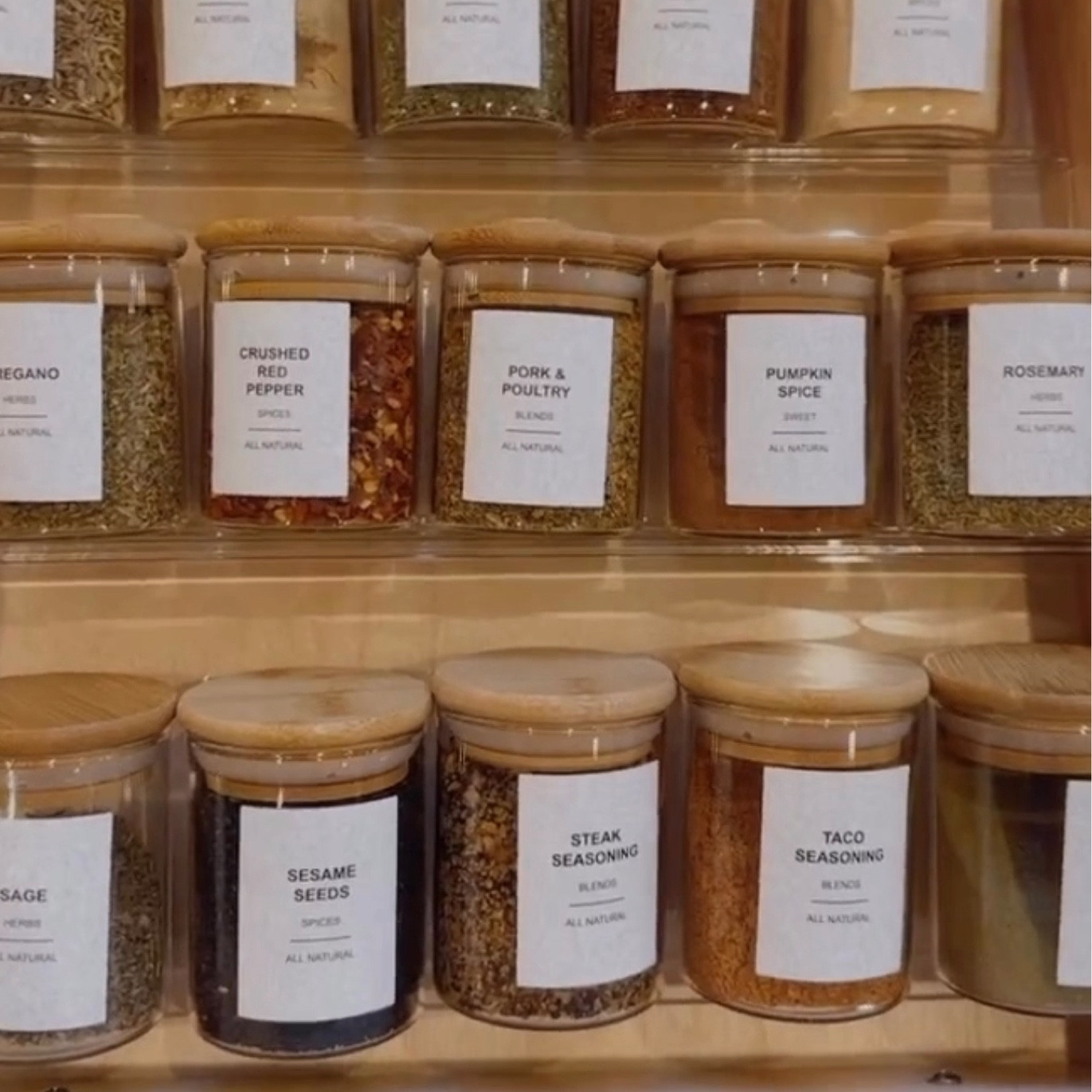 Spice Drawer Organization