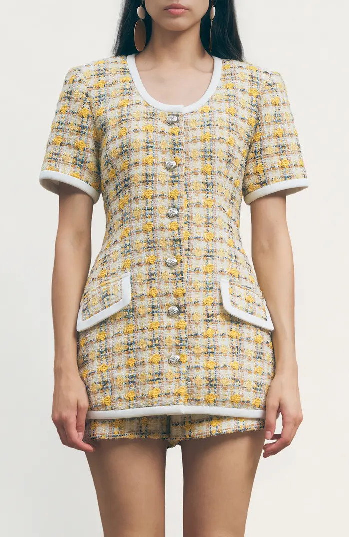 Frances Longline Tweed Jacket | Nordstrom