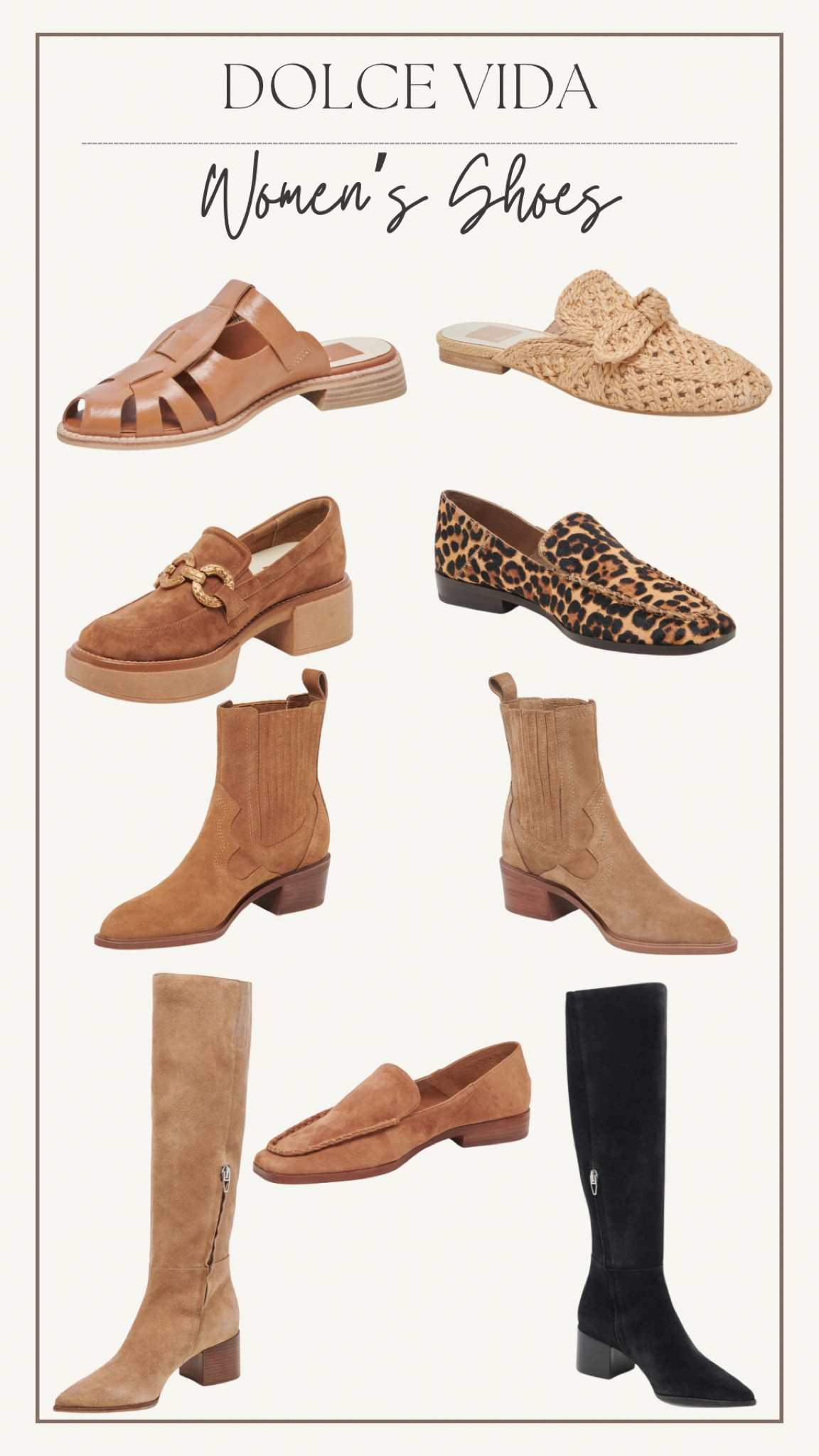 🌟 Step into style with Dolce Vida women's shoes! 🌟 From chic boots to elegant flats, each pair is designed to elevate your look and keep you comfortable all day. Perfect for every occasion, these shoes are a must-have in your wardrobe! 

✨ Explore the collection and find your perfect fit. #DolceVida #WomensShoes #StyleInspiration #ComfortMeetsChic #womensshoes 


#LTKWorkwear #LTKShoeCrush #LTKHoliday