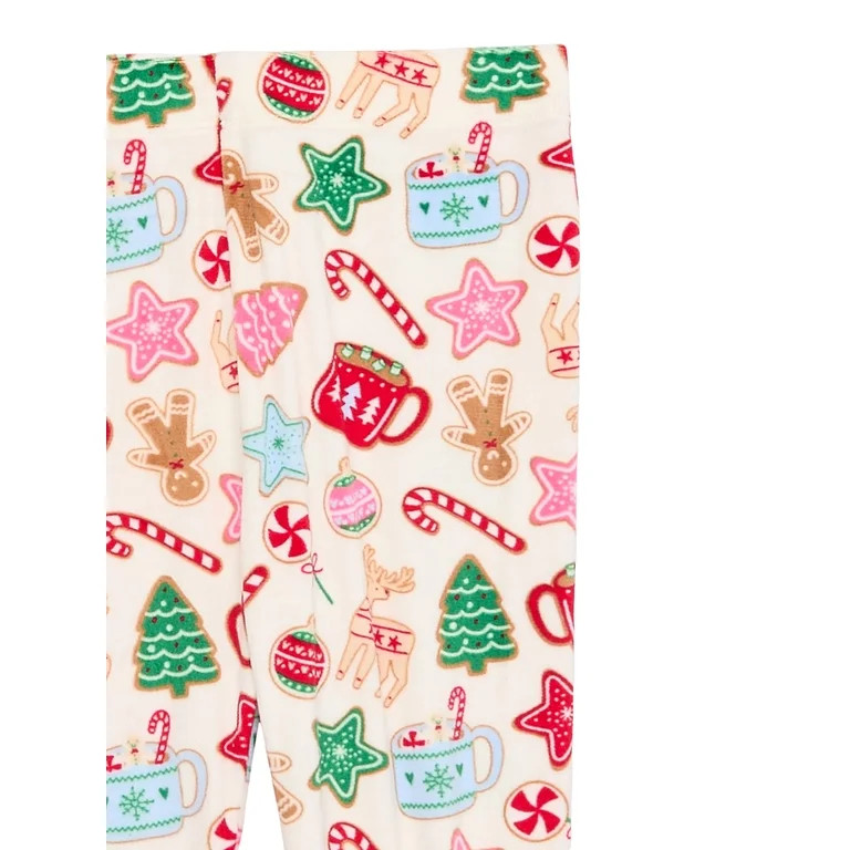 Holiday Time Girls Tight Fit Christmas Pajamas Set, 2-Piece, Sizes 4-10 | Walmart (US)