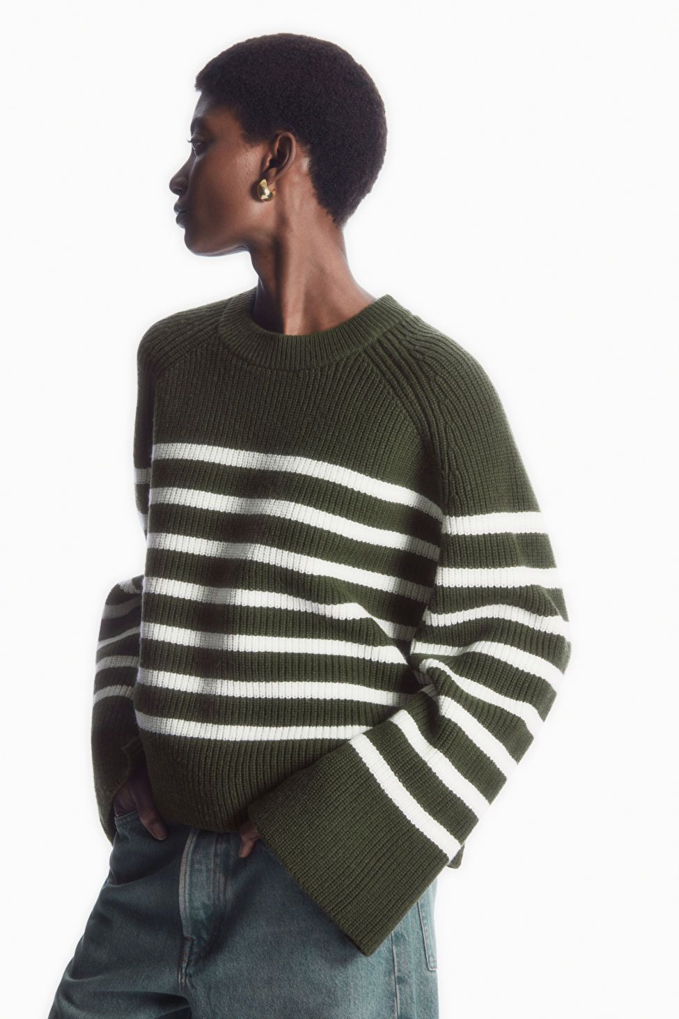 STRIPED WOOL SWEATER | COS (US)