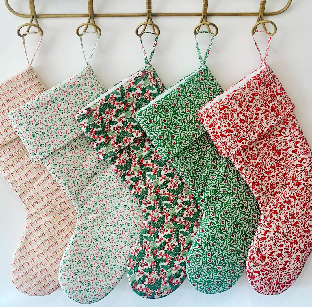 Liberty of London Christmas stockings. | Etsy (US)