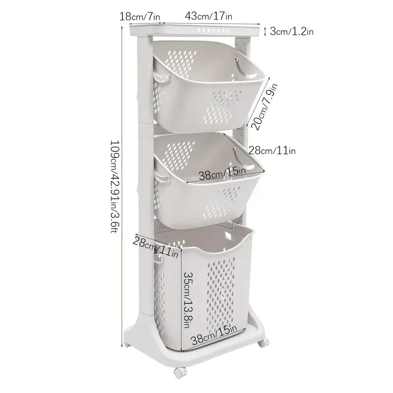 Laundry Hamper Basket Sorter Clothes Storage Organizer Shelf - Temu | Temu Affiliate Program