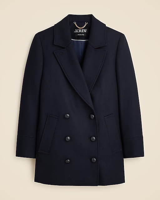 Classic peacoat in Italian wool-blend melton | J. Crew US