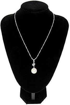 Tytroy 9" 3D Black Velvet Necklace Display Chain Jewelry Model Bust Stand | Amazon (US)