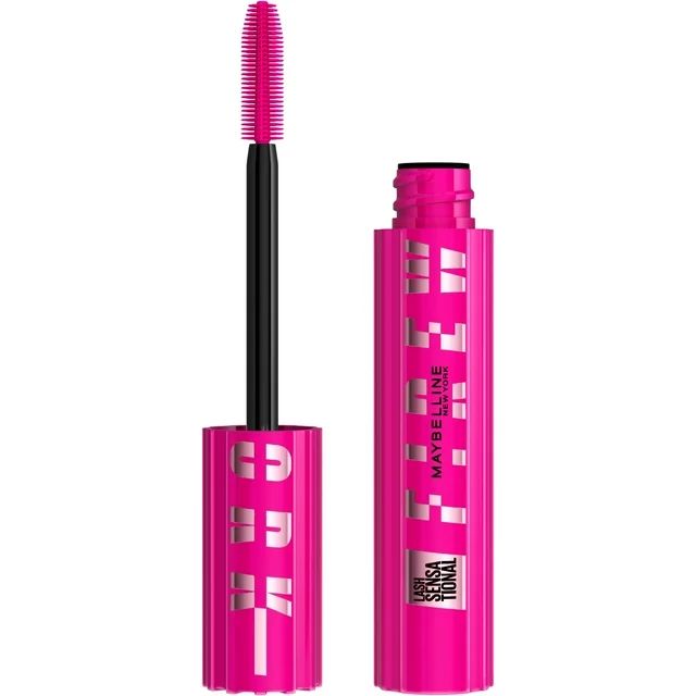 Maybelline Lash Sensational Firework Washable Mascara, Blackest Black, 0.33 fl oz | Walmart (US)