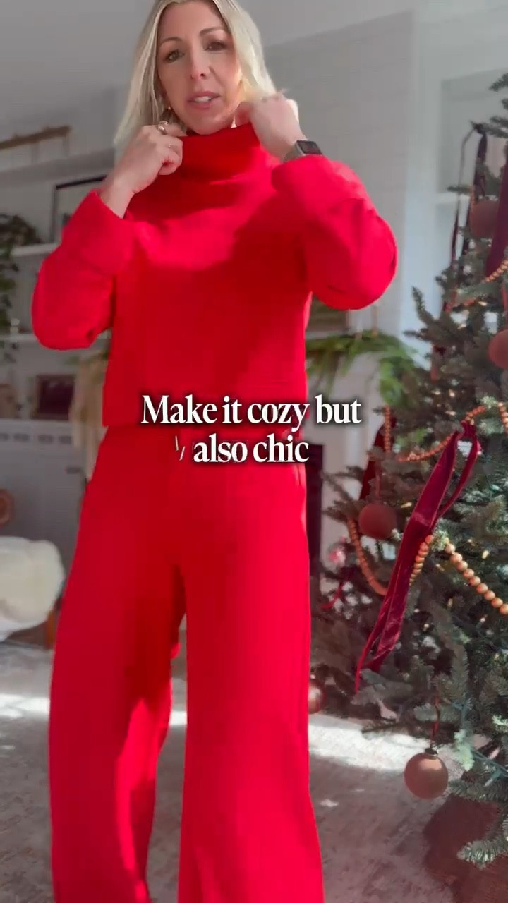 The cozy and chic look! I’ll be wearing this on Christmas Day! Today’s the last day to get this matching set on sale 👏🏻
I’m wearing my tts small tall in the pants + size small turtleneck sweatshirt 

#LTKGiftGuide #LTKCyberWeek #LTKHoliday