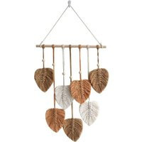 Blatt Makramee Wandbehang Boho Zimmer Home Decor Gewebte ästhetische Wandteppich Home Room Hochzeitsdekoration - Sollbry | ManoMano DE