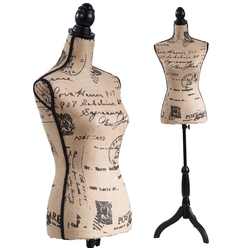 Female Mannequin Dress Form Torso Tripod Stand Display | Amazon (US)