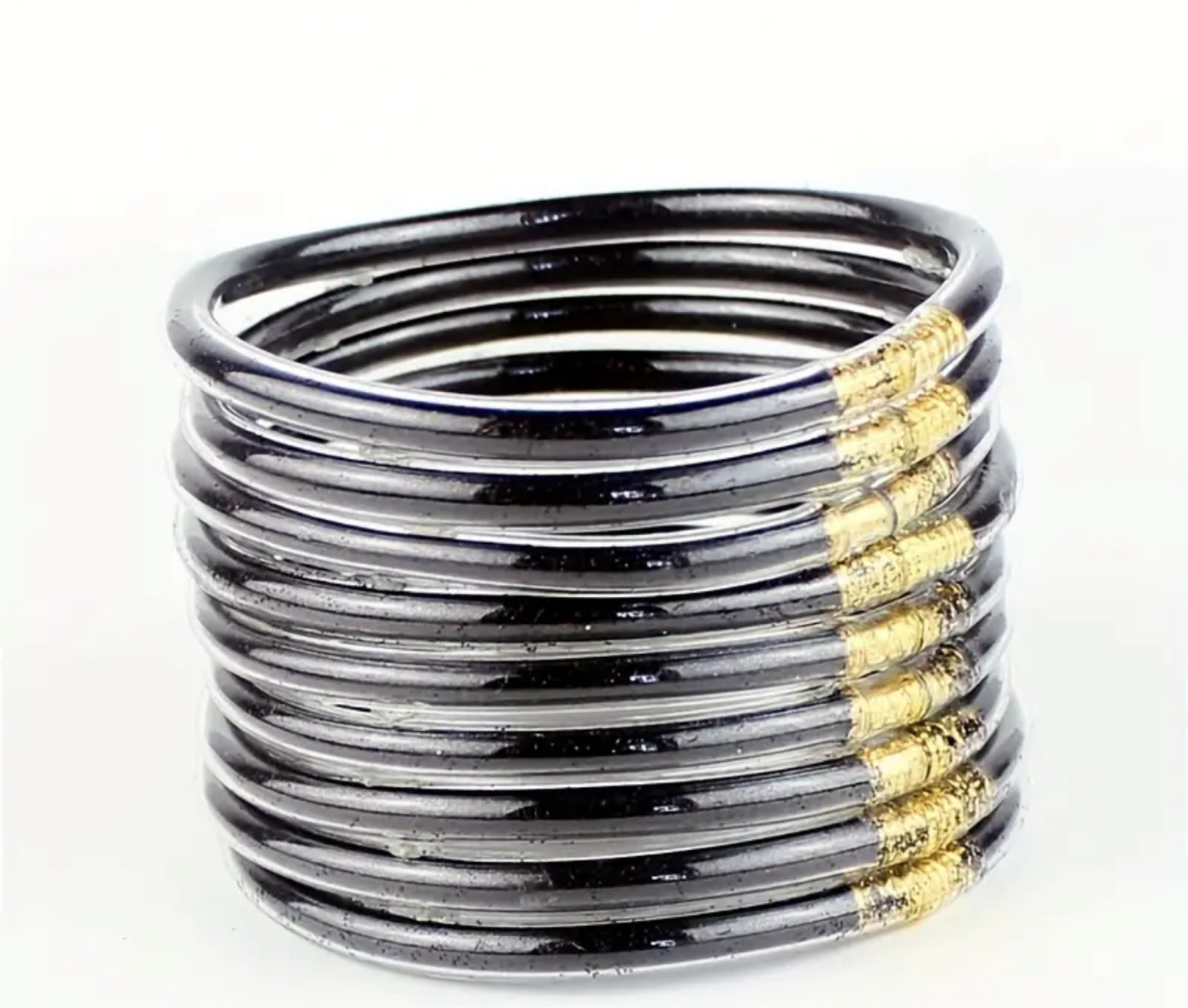 Black jelly bracelets 