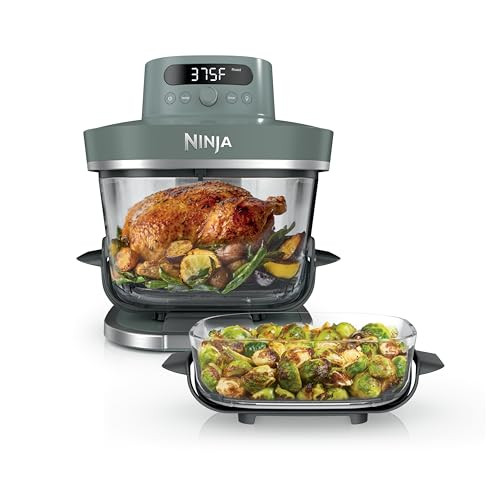 Ninja Crispi Pro 6-in-1 Glass Air Fryer | 450°F, Nontoxic, 6qt & 2.5qt Containers & Lids | Microwave, Freezer, Dishwasher Safe | Max Crisp, Air Fry, Bake, Roast, Recrisp, Dehydrate | Ash Grey, AS101DG | Amazon (US)