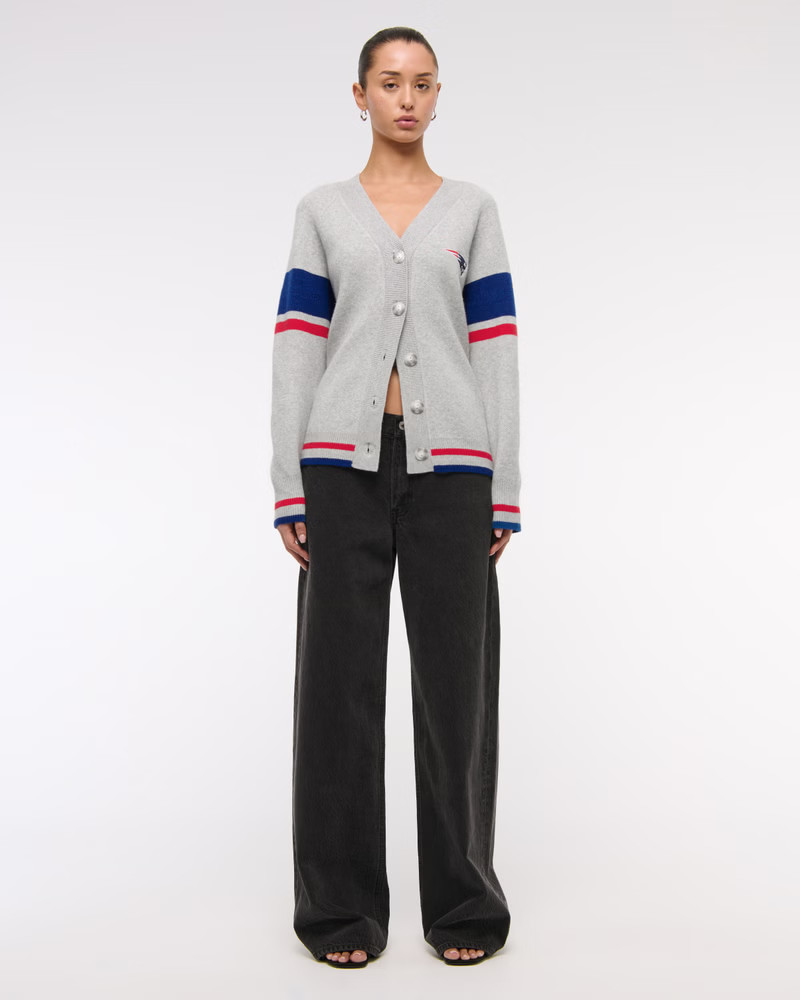New England Patriots LuxeLoft Cardigan | Abercrombie & Fitch (US)