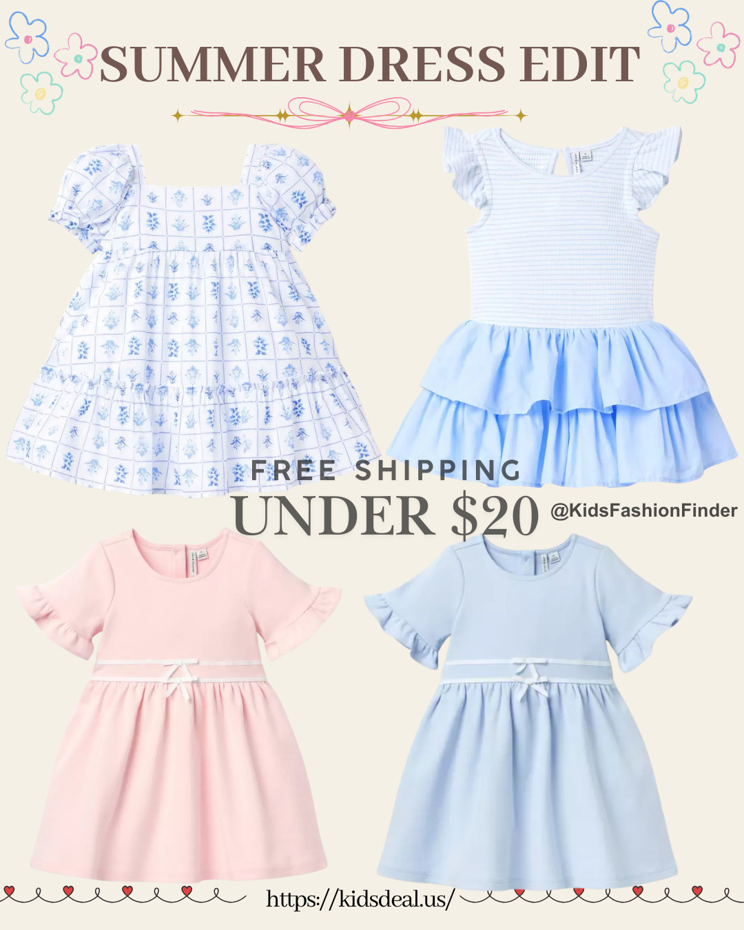 ☀️👗 Summer dress season is HERE! 💖

Time to pick the cutest dresses for your little princess 👑✨

💙 Blue gingham puff sleeve dress with tiny floral details = fresh & timeless 🌸
🩵 Light blue ruffle-tier dress with twirl-worthy princess vibes ✨
💗 Pink & baby blue ruffle dresses = simple, sweet & picture-perfect 📸

🎯 Many styles now UNDER $20
🚚 FREE shipping on any order 🙌

#JanieAndJack #GirlsFashion #SummerDress #ToddlerGirlStyle #KidsOOTD #PrincessStyle #CuteKidsClothes #MomFinds #SummerStyle

#LTKBaby #LTKKids #LTKWedding