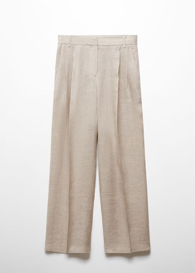 100% linen suit trousers -  Women | Mango USA | MANGO (US)