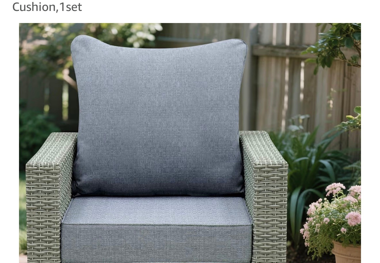 Deep Seat Patio Cushions Set 22 x 22 Inch,Olefin Fabric Outdoor Seat Cushion,Patio Furniture Cushions with Removable Cover,Rain-Proof and Fade Resistant Deep Seat Bottom & Back Cushion,1set


#LTKHoliday #LTKSeasonal #LTKHome