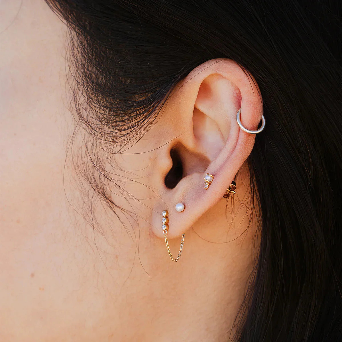 Made By Mary Mini Live In Hoop Earrings | Dainty For Everyday Wear | Made by Mary (US)