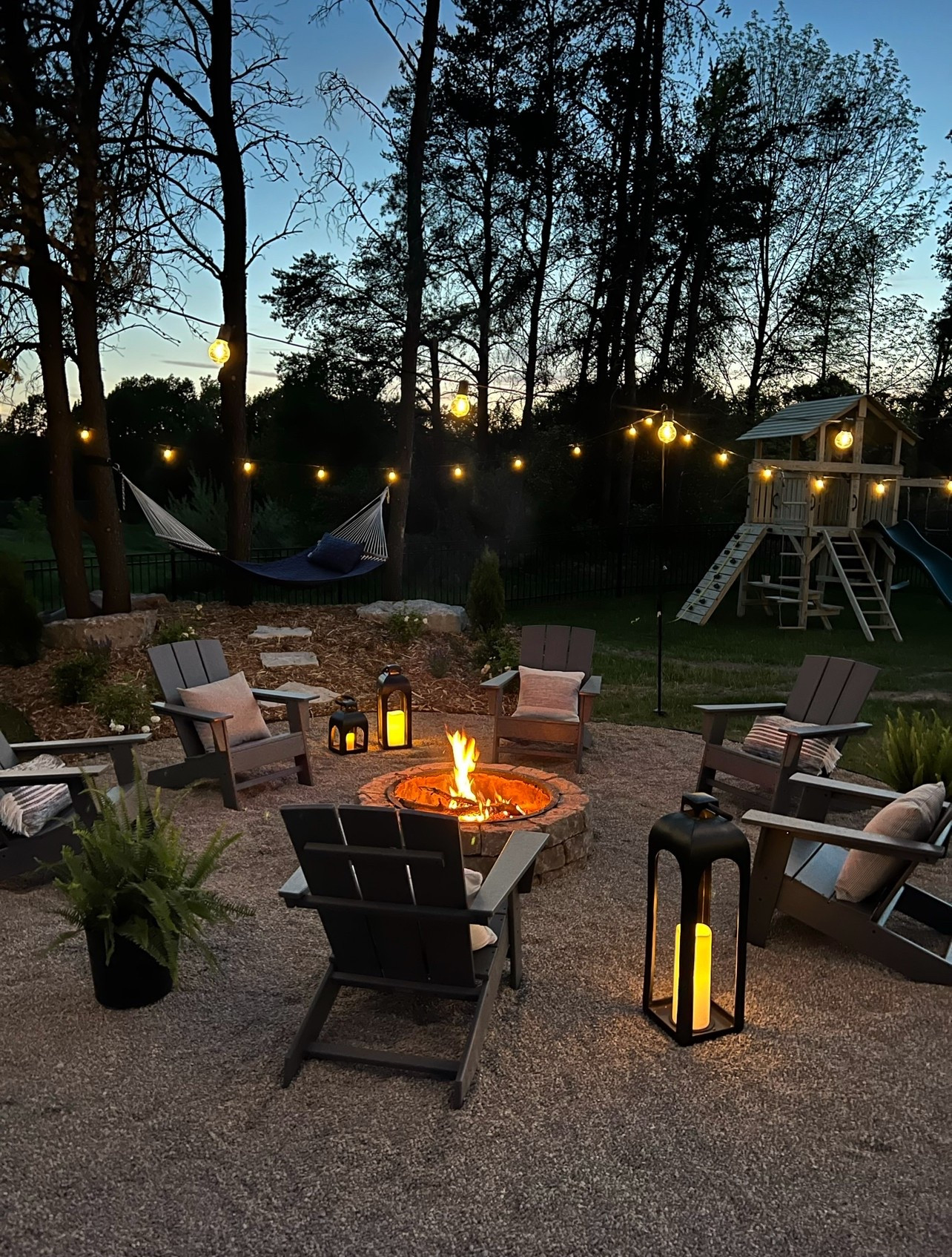 Lowest price our Adirondack chairs have ever been! This is color slate gray 