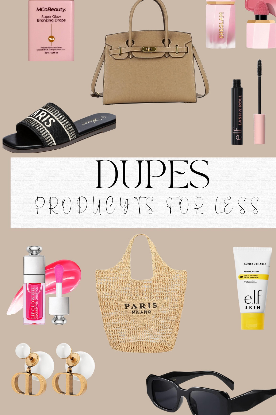Some of my favorite highER end product dupess ! #affordablefashion #affordablestyle #dupes #amazon #amazonfinds #style #fashion #fashionforless #designerforless

#LTKStyleTip #LTKSummerSales #LTKFindsUnder50