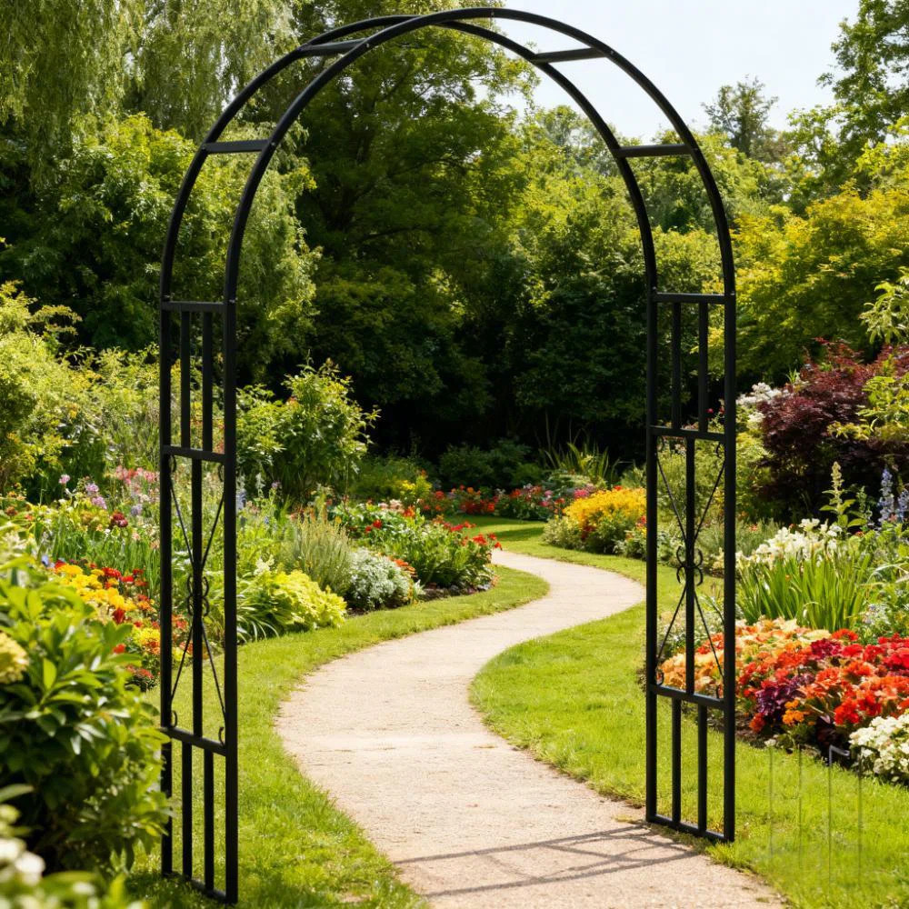 Garden Arch Trellis (Black) | Wayfair North America