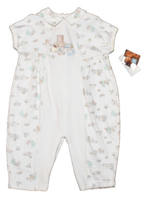 NWT Baby Infant One Piece Romper Sleepwear Size 9 Months White Little Me VTG  | eBay | eBay US