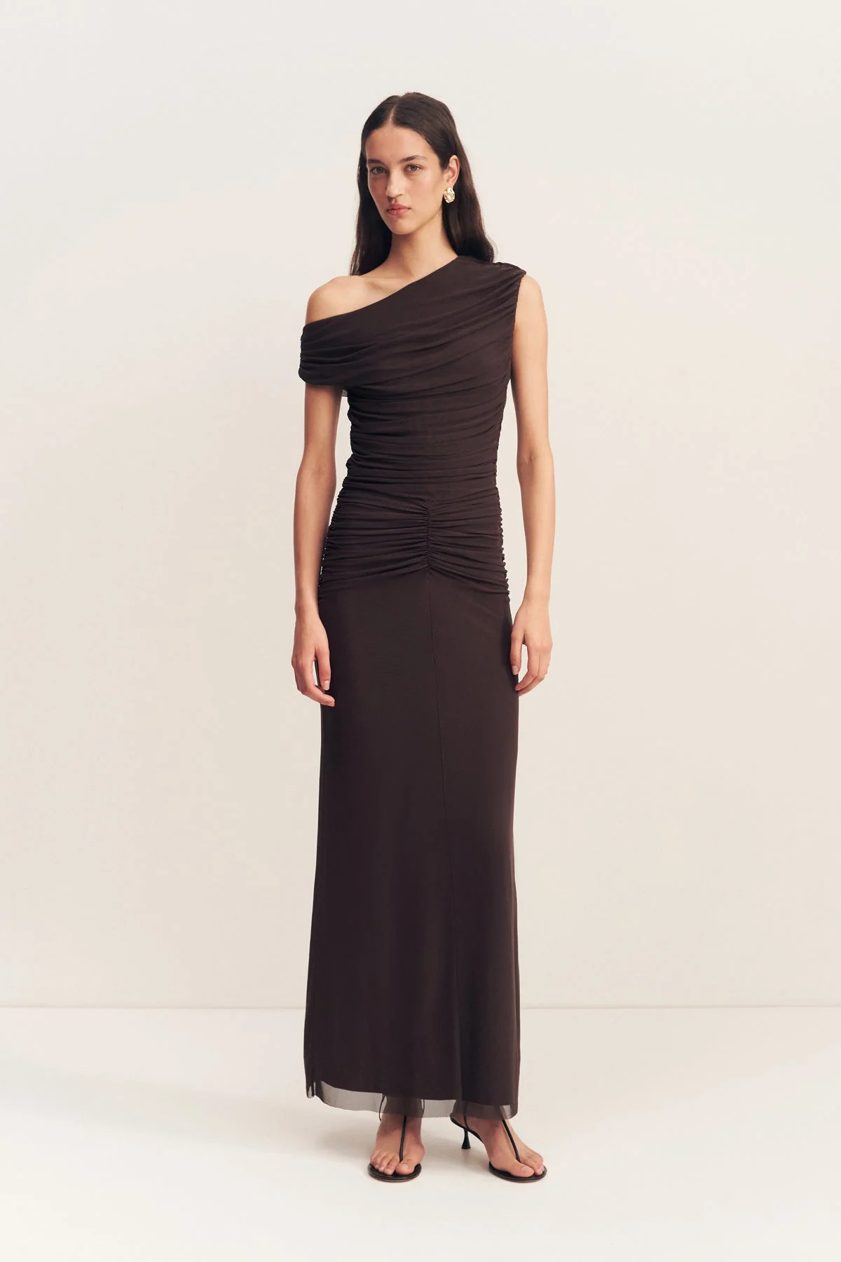 Mira Off Shoulder Maxi Dress | Ganache | Dresses | Shona Joy | Shona Joy