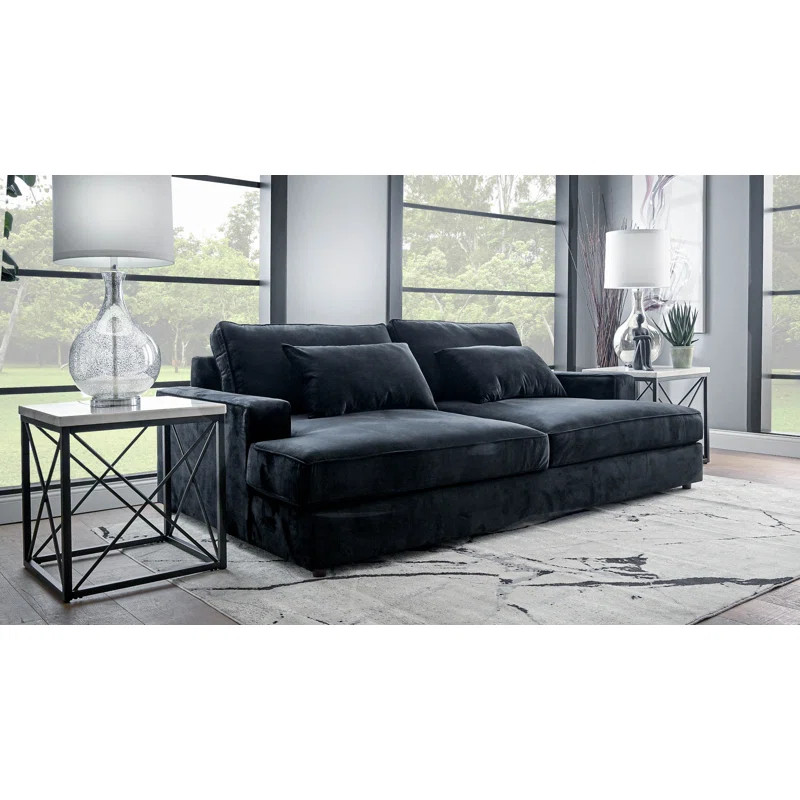 Bailey 96" Square Arm Sofa with Reversible Cushions | Wayfair North America