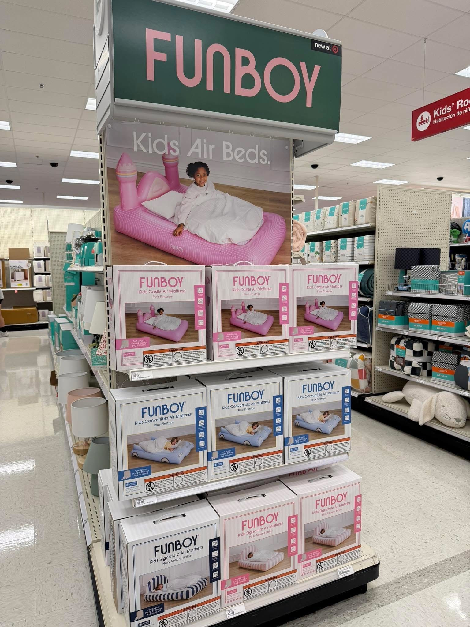 @FUNBOY is now at Target and how cute are these airbeds!?! I'm obsessed. Perfect for movie night sleepovers in the living room 🥰🍿🔗

#LTKKids #LTKmomlife #LTKBaby