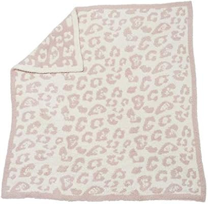 Barefoot Dreams Cozychic Barefoot in the Wild Baby Blanket - Dusty Rose / Cream | Amazon (US)