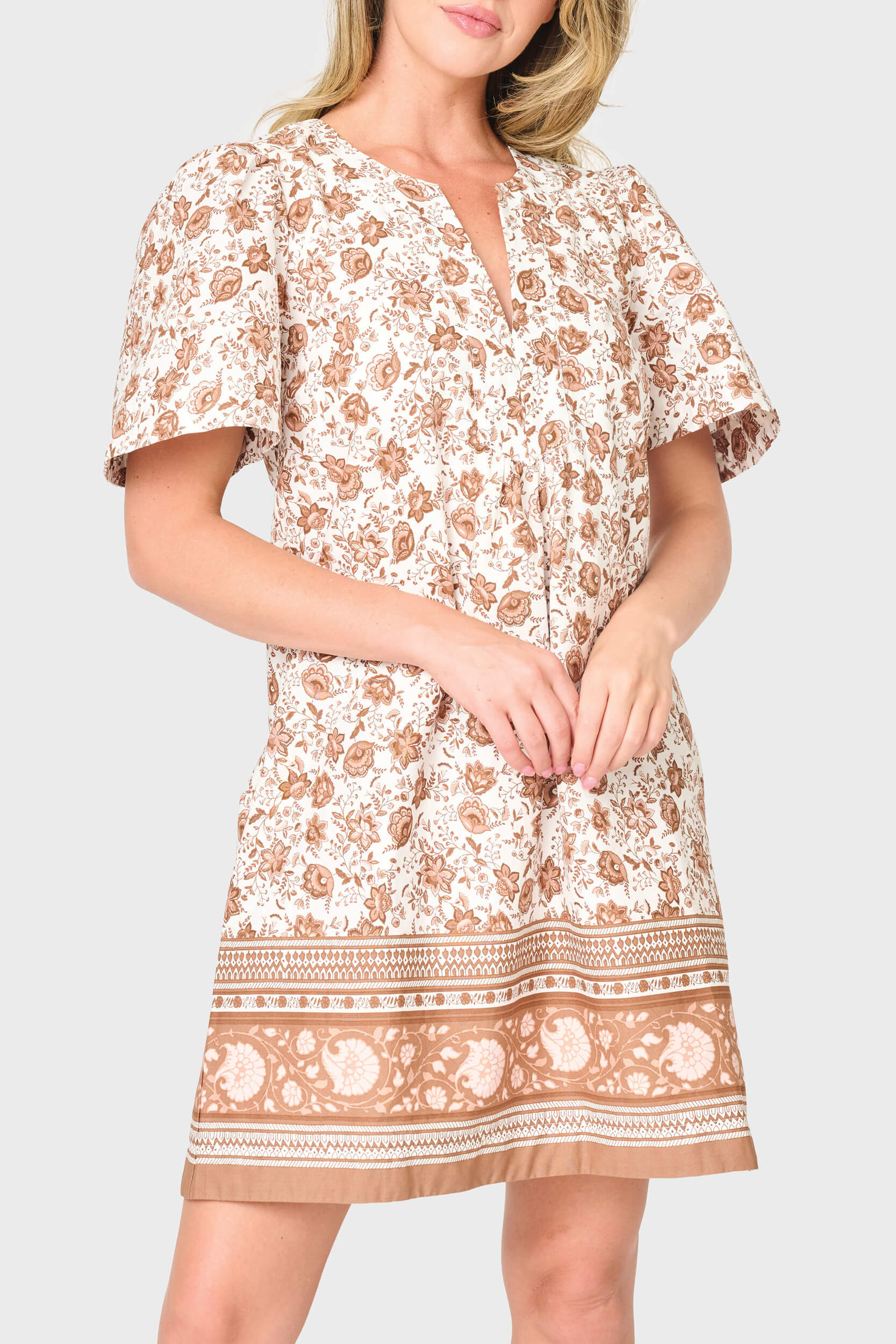 Cabana Dress | Poplin Print Vacation Dress | Gibsonlook | Gibsonlook