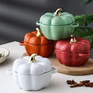 Ceramic Pumpkin Bowl with Lid | YesStyle Global