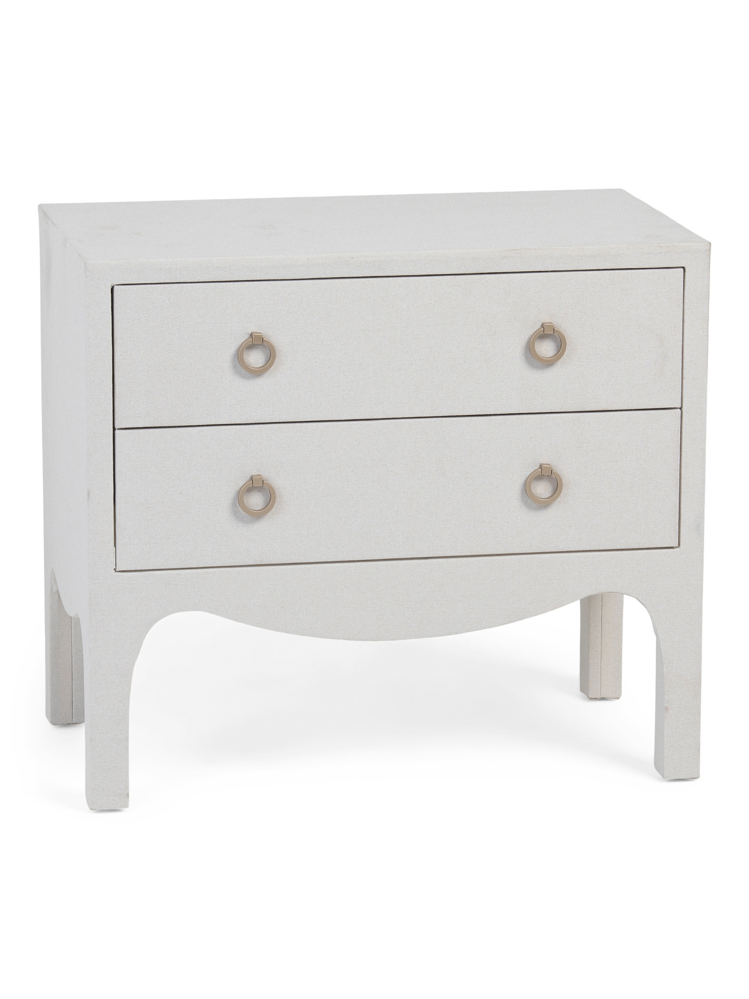 27x24 Swoop Large Linen Look Side Table | TJ Maxx