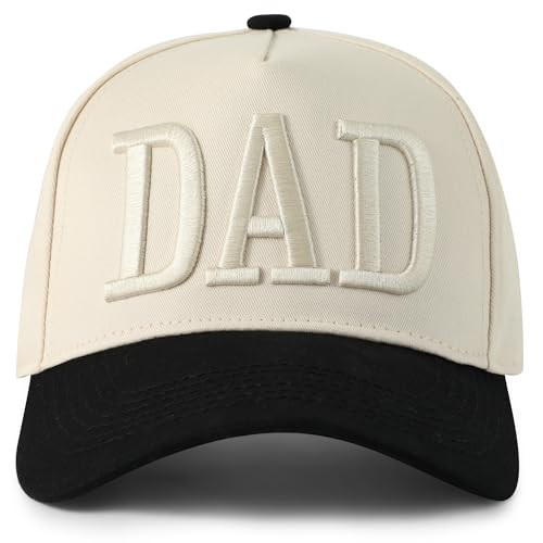 Bcefuho Dad Hats for Men, for Dad, New Dad Gifts for Your Husband, from Your Daughter Son Wife (Off White) | Amazon (US)