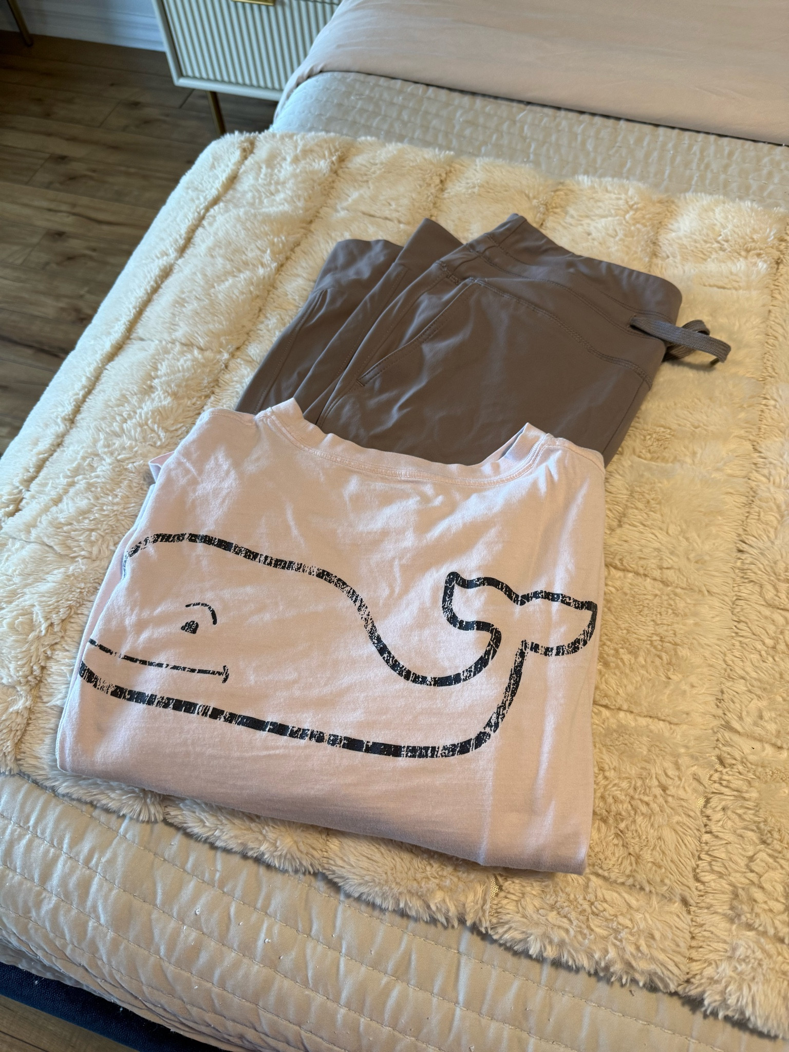 Go-to lounge/home outfit: joggers and a comfy tshirt. Whale shorts from Vineyard Vines are ultra-soft and comfy! Joggers from Halara are always a good choice and they fit true to size! 

#LTKgrwm #LTKdayinmylife #LTKootd