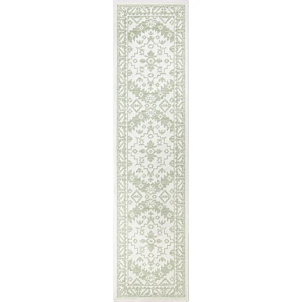 My Texas House Western Tide Reversible Indoor/ Outdoor Area Rug, Natural Verde, 2' x 8' Runner | Walmart (US)