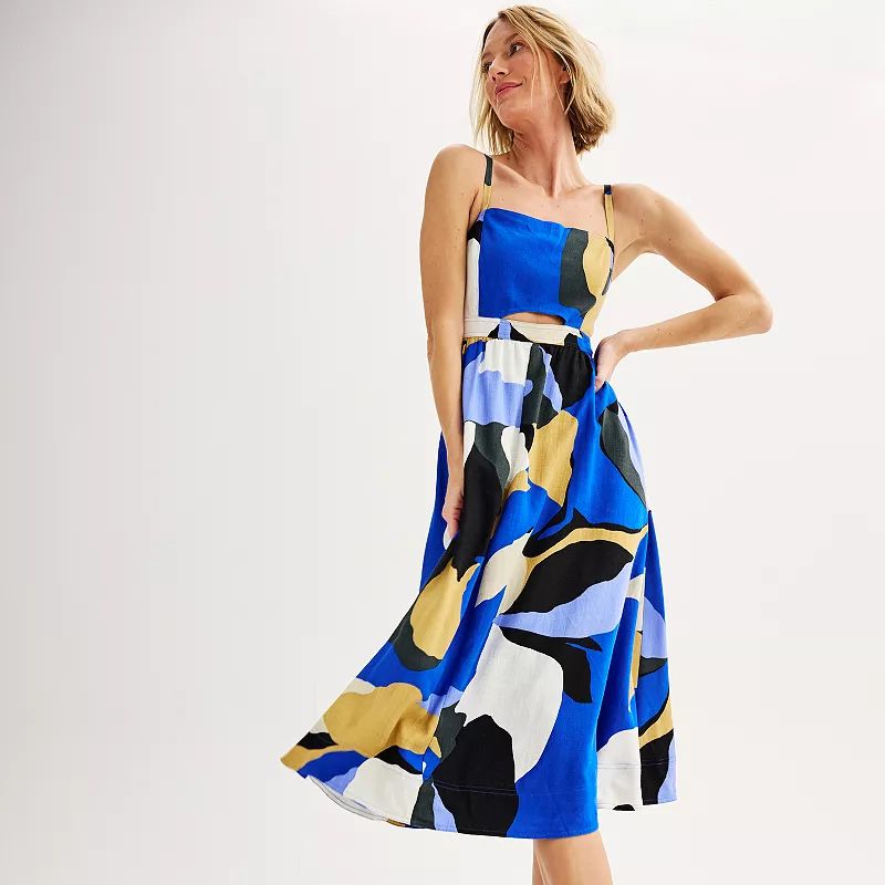 Women's Nine West Cut-Out Midi Dress | Kohl's