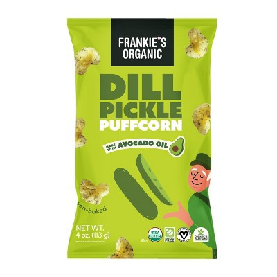Frankie's Organic Avocado Oil & Dill Pickle Puffcorn - 4oz | Target
