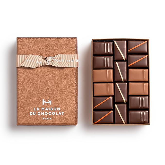 LA MAISON DU CHOCOLAT Pralines Gift Box, Gourmet Milk and Dark French Chocolate Gift Box (16 Piec... | Amazon (US)