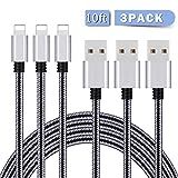 SOTONA Phone Charger, Lighting Cable 3Pack 10FT Long Nylon Braided Fast Charging USB Cable Cord Comp | Amazon (US)
