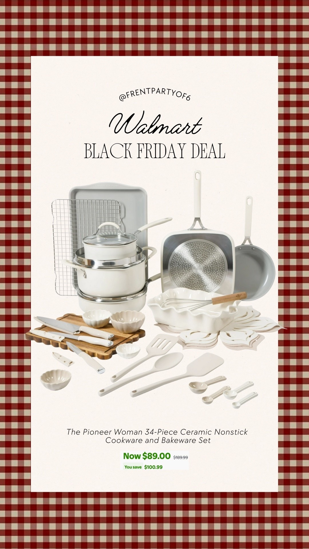 One of the best Black Friday deals! Save $100 off this 34 piece cookware and bakeware set!

#LTKHome #LTKCyberWeek #LTKSaleAlert