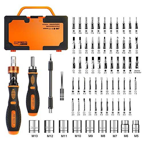 Precision Ratchet Screwdriver Set, JAKEMY 69 in 1 Household Screwdriver Home Repair Tool Kit, Disass | Amazon (US)