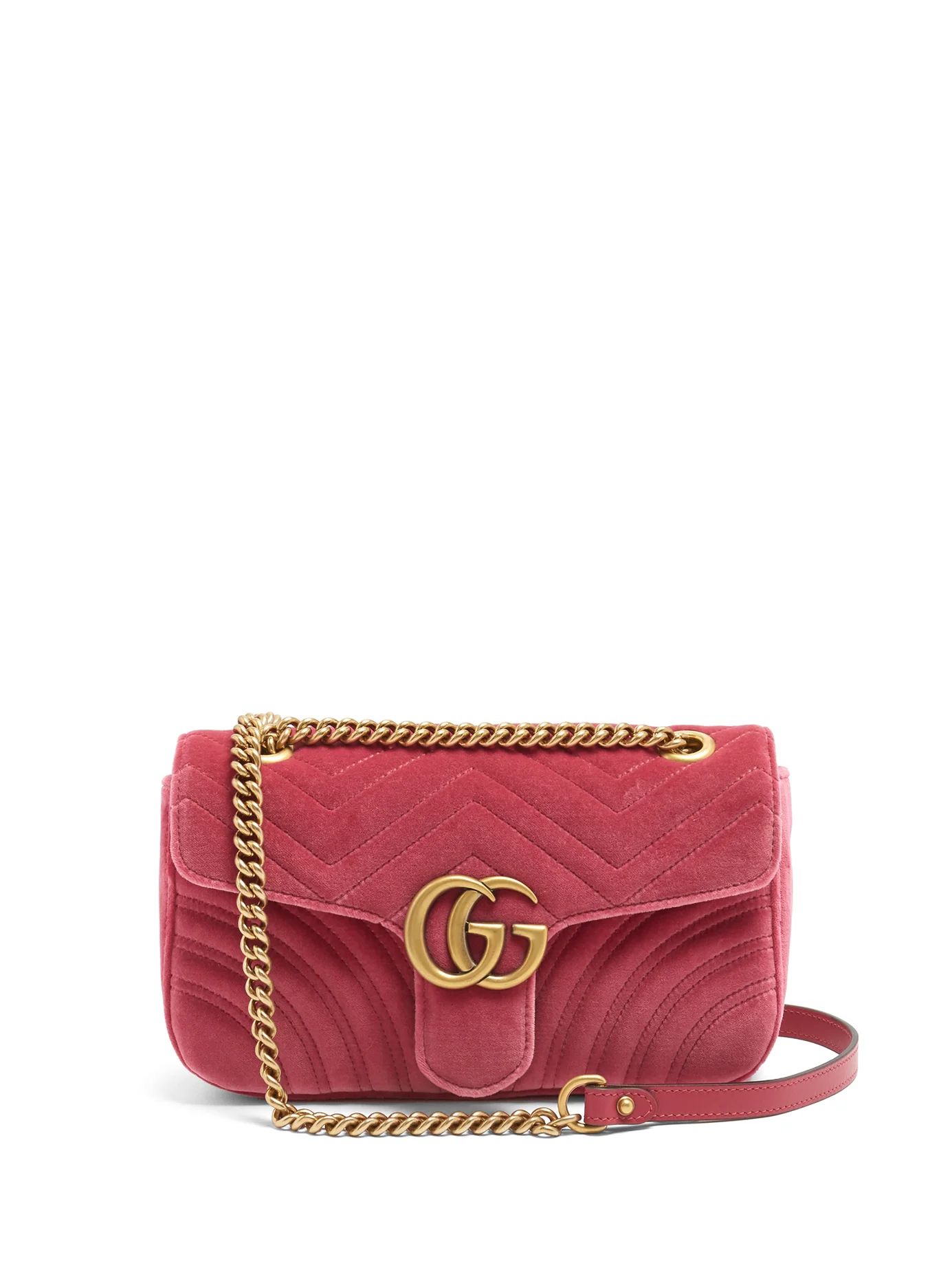 GG Marmont small quilted velvet cross-body bag | Matches (US)