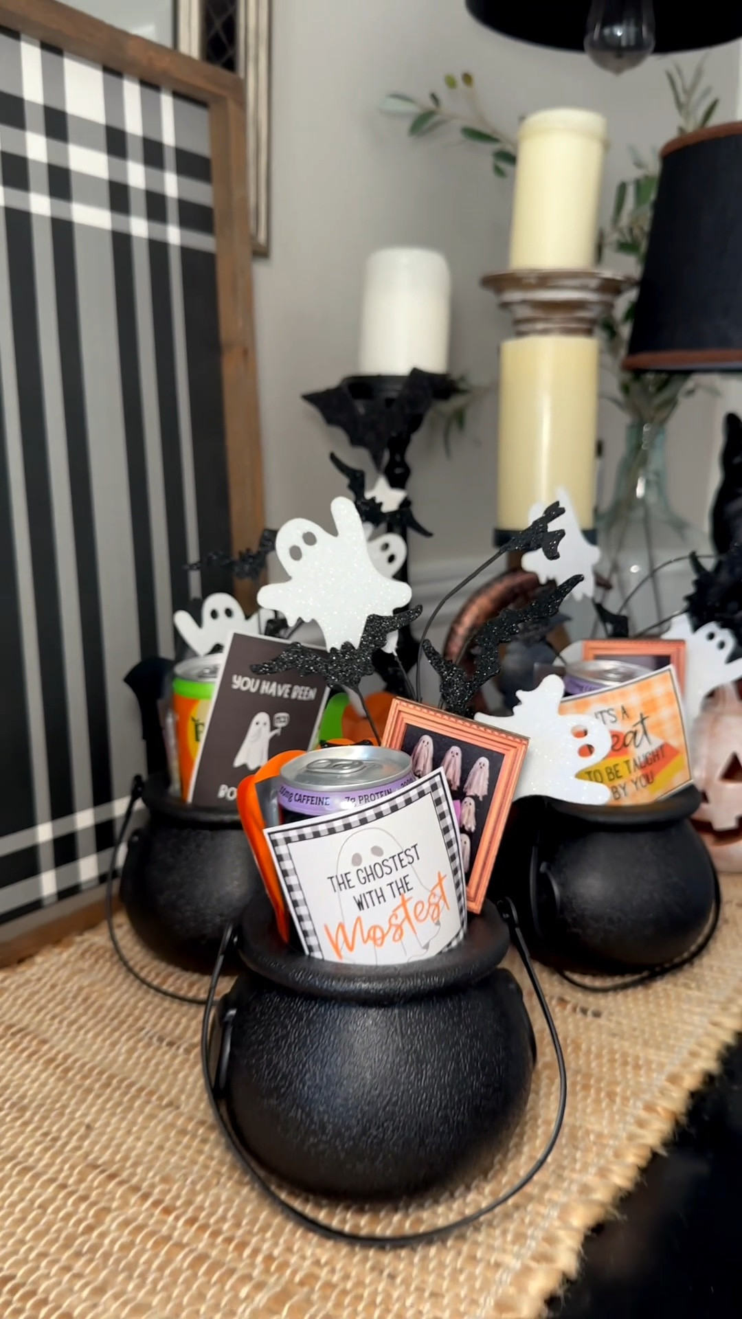 These Mini Boo baskets in the cauldrons are just adorable for Halloween this year. Fun to set on your co workers desk, great for clients, neighbors, teens & so much more! Join me for more gift ideas🖤🎃👻🕷️🕸️🧡🍂

#LTKSeasonal #LTKHome #LTKstorytime