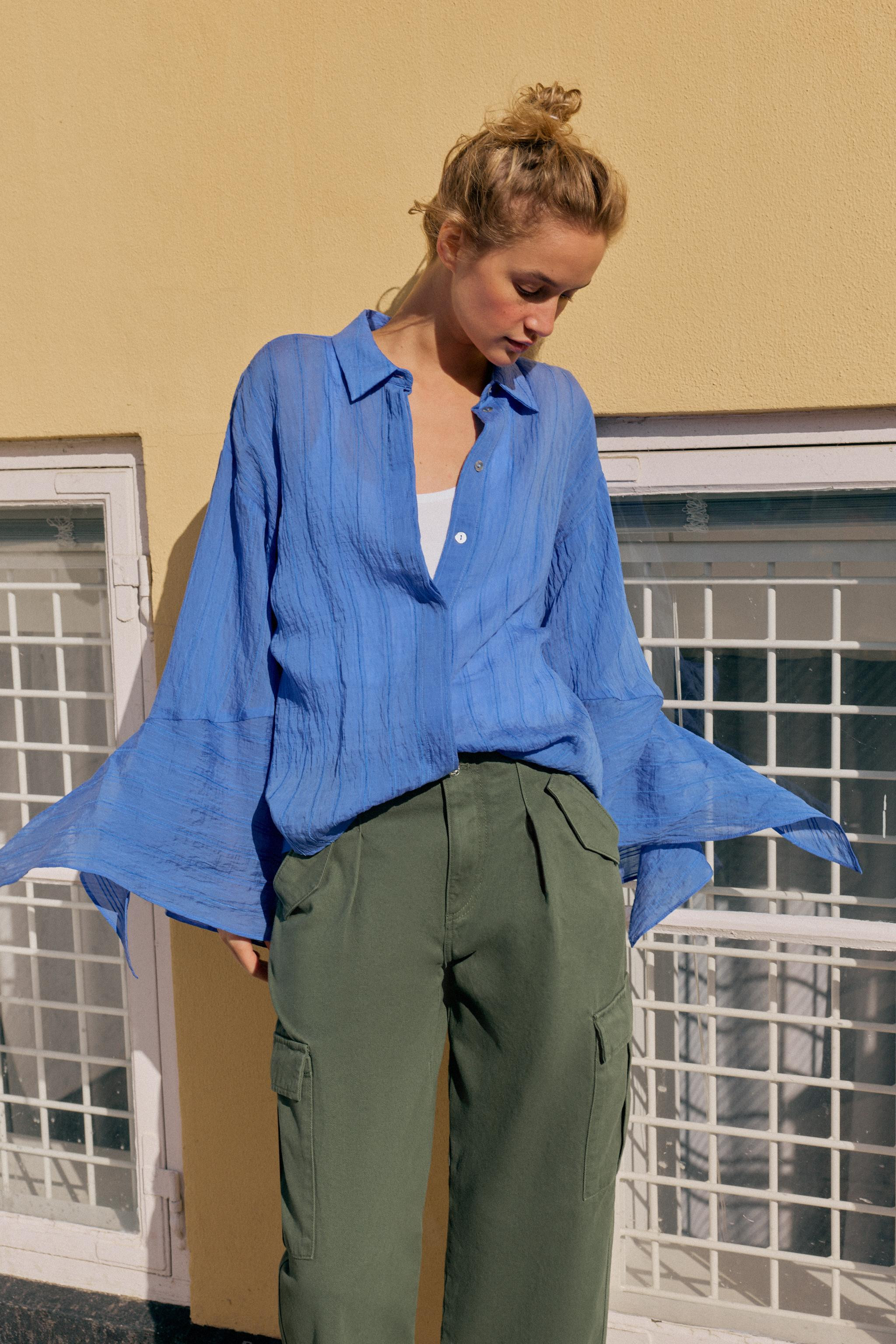 STRIPED SHIRT WITH BOWS | Zara AU